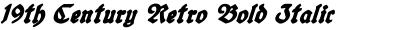 19th Century Retro Bold Italic